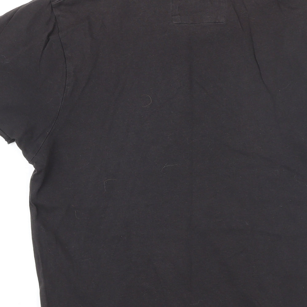 Marshall Womens Black 100% Cotton Basic T-Shirt Size XS Round Neck