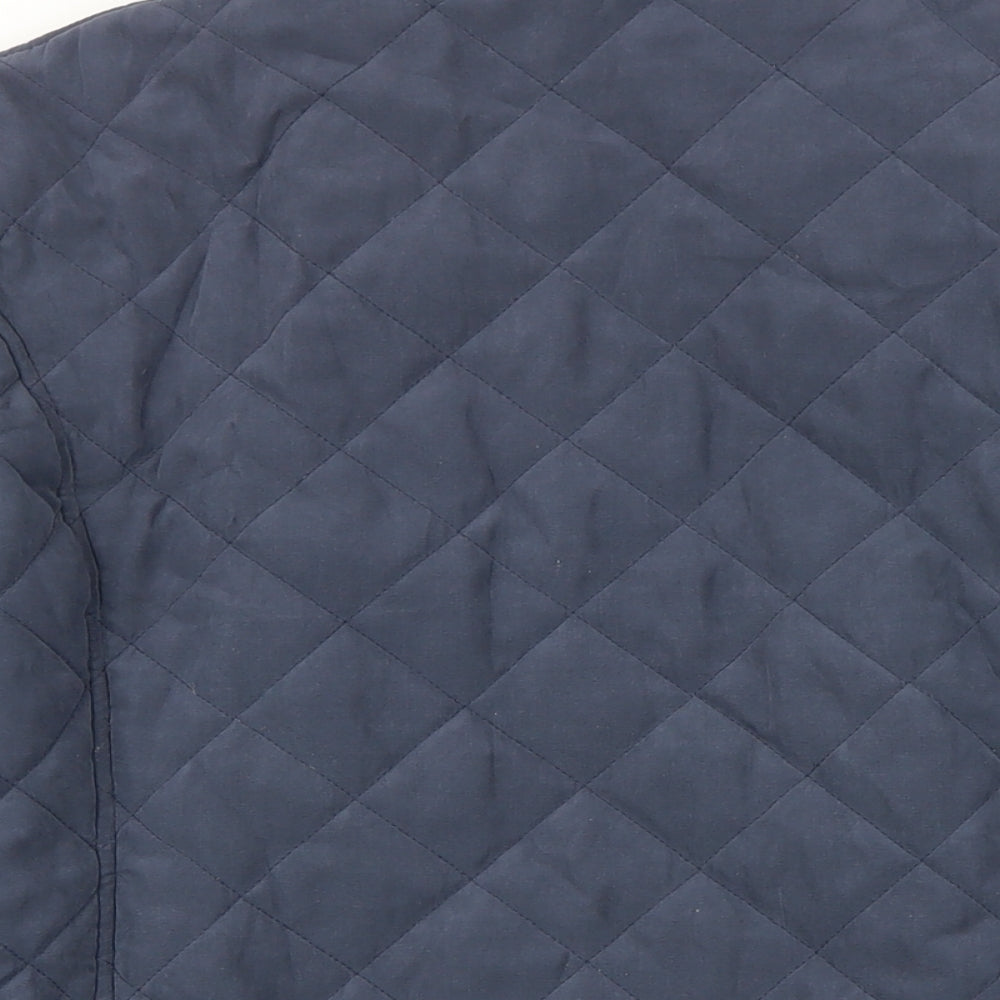 Damart Womens Blue Jacket Coat Size 14 Snap