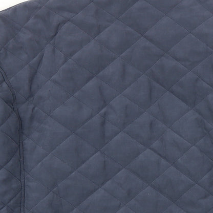 Damart Womens Blue Jacket Coat Size 14 Snap