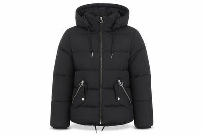 Womens UK Size 8 Topshop Black Puffer Jacket