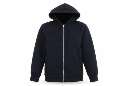 PRETTYLITTLETHING Womens Black Polyester Full Zip Hoodie Size 10 Zip