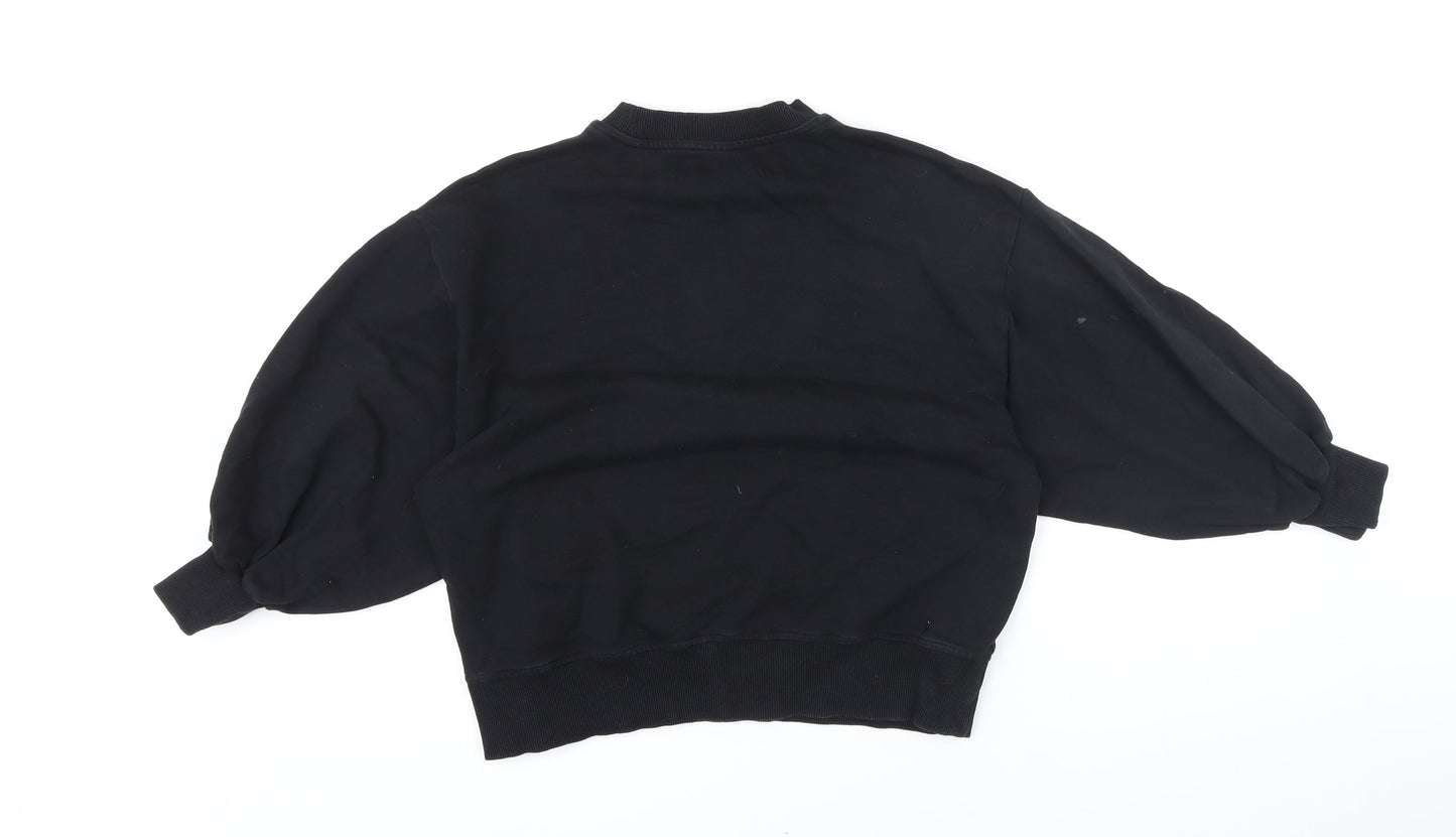 Womens UK Size 4 ASOS Black Pullover Sweatshirt