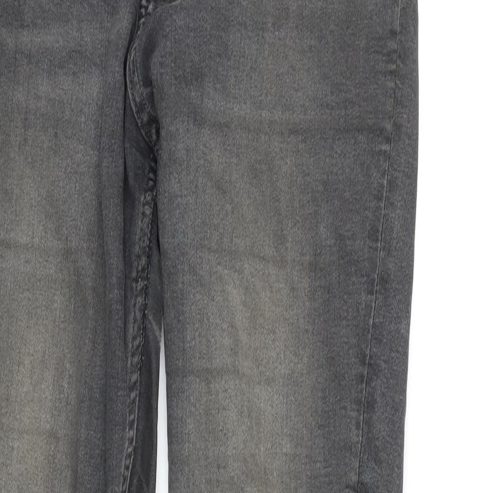 Womens UK Size 10 H&M Regular Fit Skinny Grey Jeans