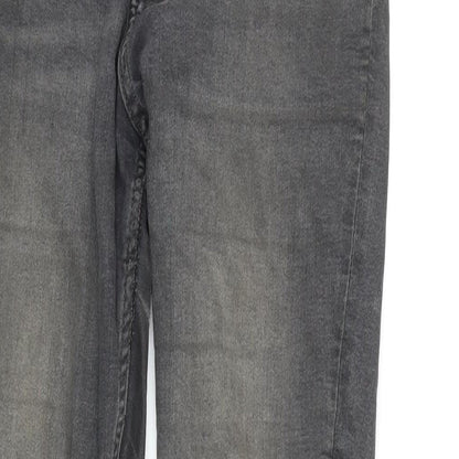 Womens UK Size 10 H&M Regular Fit Skinny Grey Jeans
