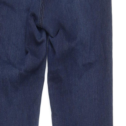 Topshop moto Womens Blue Cotton Tapered Jeans Size 26 in L28.5 in Regular Zip