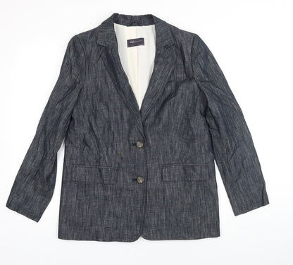 Womens UK Size 10 M&S Blue Jacket