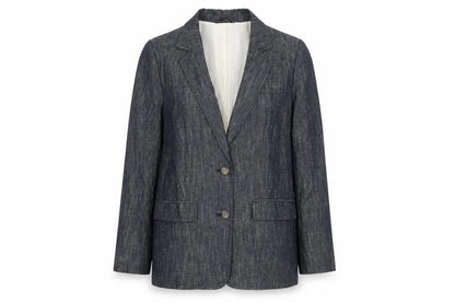 Marks & Spencer Womens Blue Jacket Blazer Size 10 Button