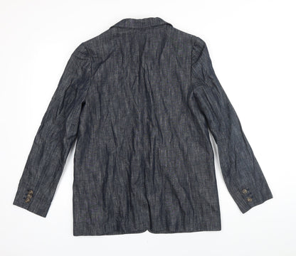 Womens UK Size 10 M&S Blue Jacket