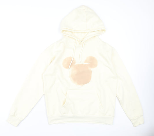 Womens UK Size 10 Disney Ivory Pullover Hoodie