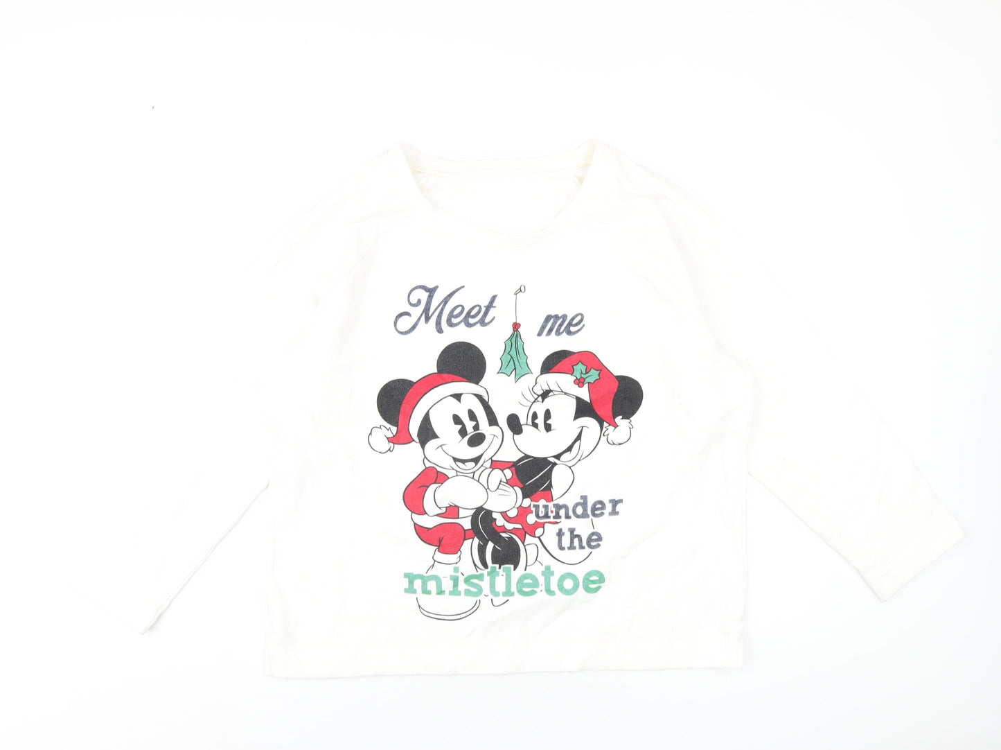 Womens UK Size 16 Disney White Pullover Sweatshirt