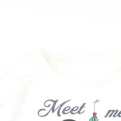Womens UK Size 16 Disney White Pullover Sweatshirt