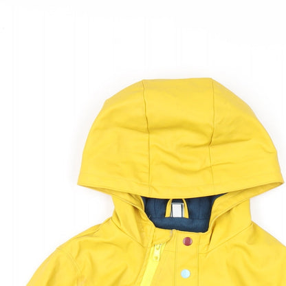 tuc tuc Boys Yellow Rain Coat Coat Size 5 Years Zip