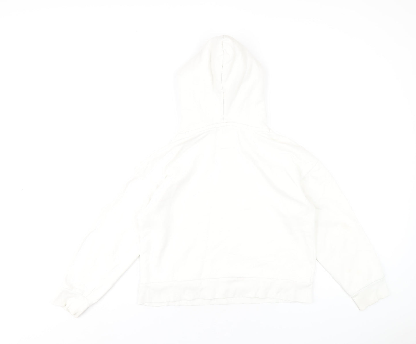 Gap Girls White Cotton Pullover Hoodie Size 10 Years Pullover