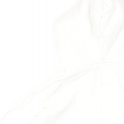 Gap Girls White Cotton Pullover Hoodie Size 10 Years Pullover