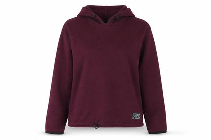 PINK Womens Purple Polyester Pullover Hoodie Size M Pullover