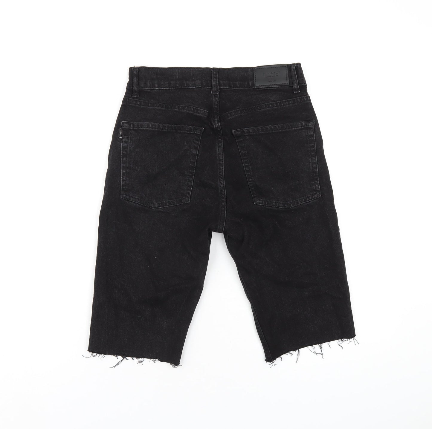 Tiffosi Mens Black Cotton Bermuda Shorts Size 28 in L12 in Regular Zip