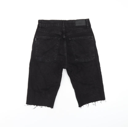 Tiffosi Mens Black Cotton Bermuda Shorts Size 28 in L12 in Regular Zip