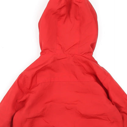 Gap Boys Red Rain Coat Coat Size 18-24 Months Zip