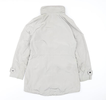 Womens UK Size 8 Monsoon Grey Rain Coat