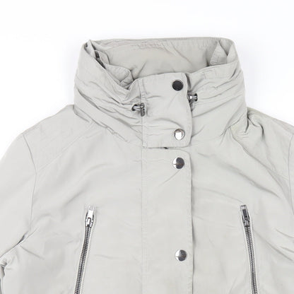 Womens UK Size 8 Monsoon Grey Rain Coat