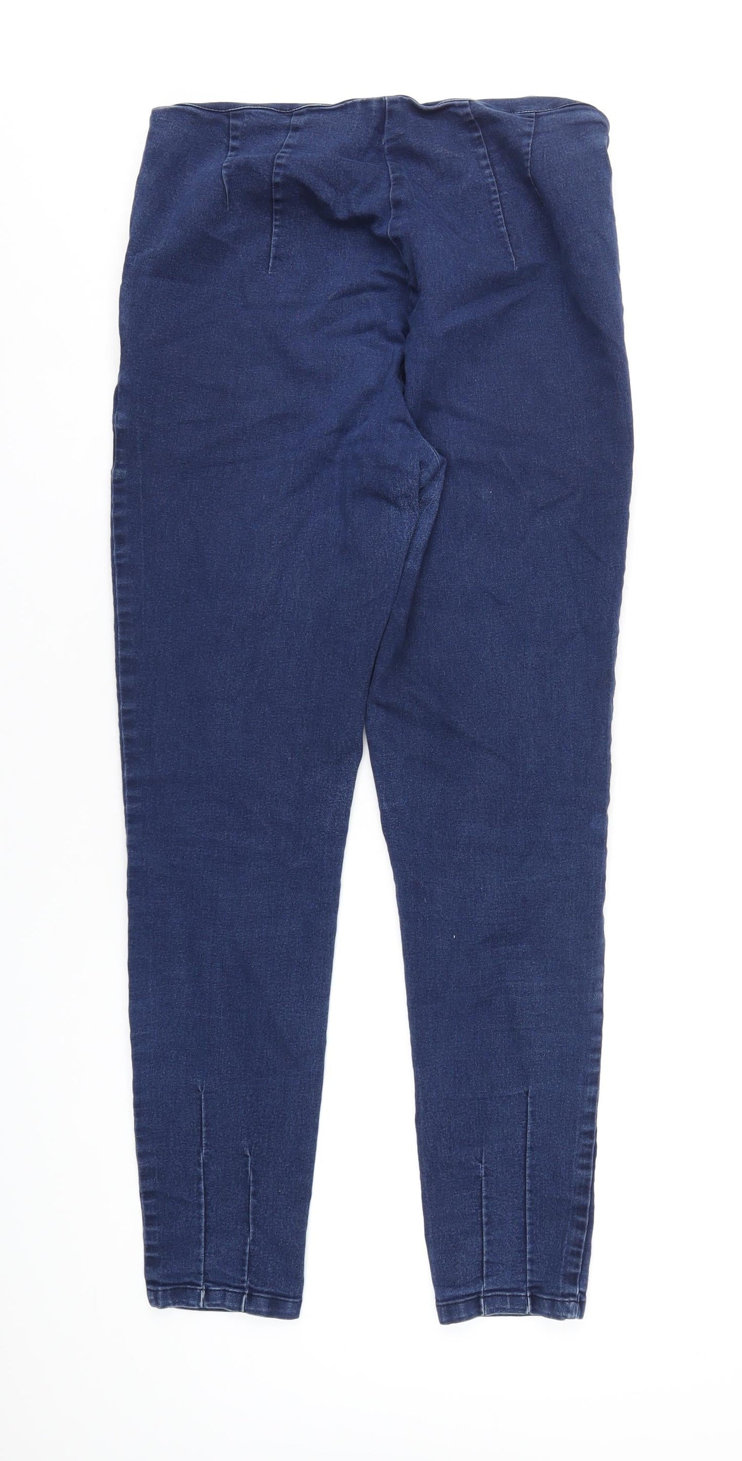 Phase Eight Womens Blue Cotton Jegging Jeans Size 34 in L30 in Regular Zip