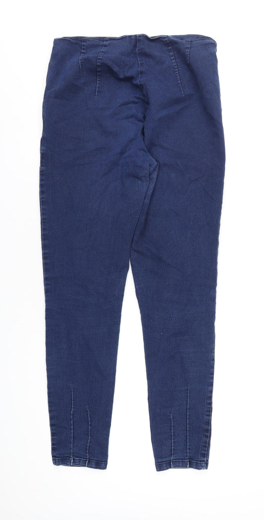 Phase Eight Womens Blue Cotton Jegging Jeans Size 34 in L30 in Regular Zip