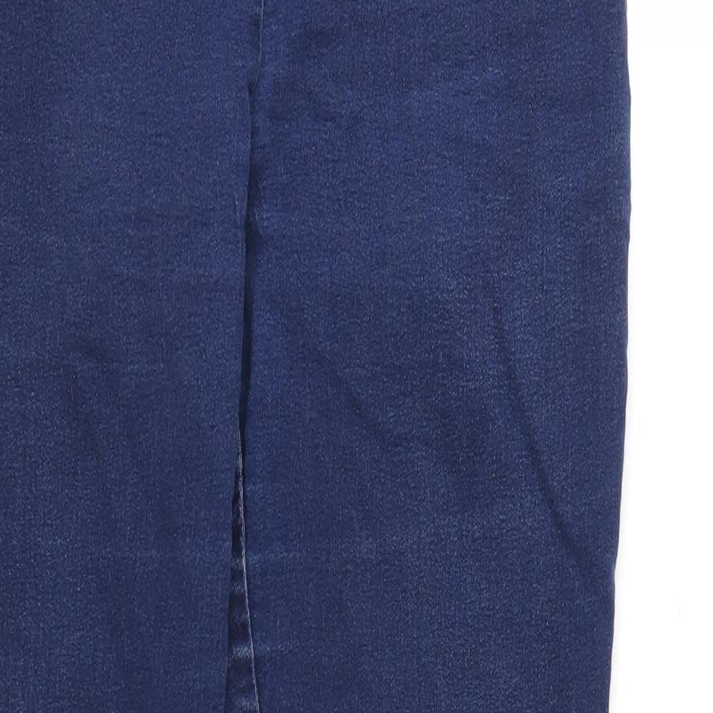 Phase Eight Womens Blue Cotton Jegging Jeans Size 34 in L30 in Regular Zip