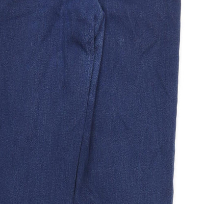 Phase Eight Womens Blue Cotton Jegging Jeans Size 34 in L30 in Regular Zip