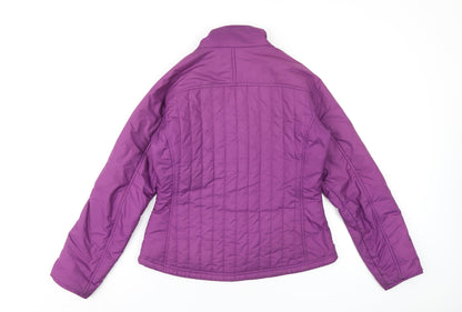 Marmot Womens Purple Puffer Jacket Coat Size S Zip