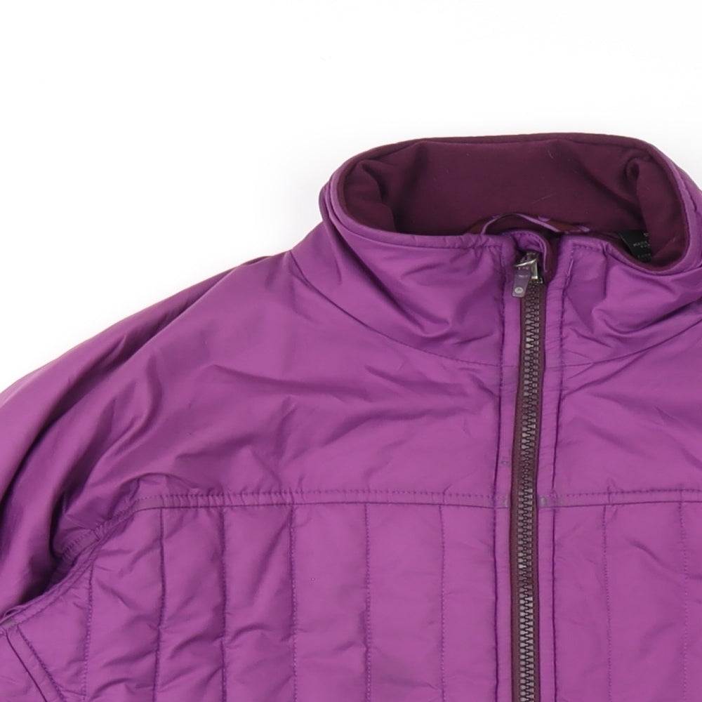 Marmot Womens Purple Puffer Jacket Coat Size S Zip