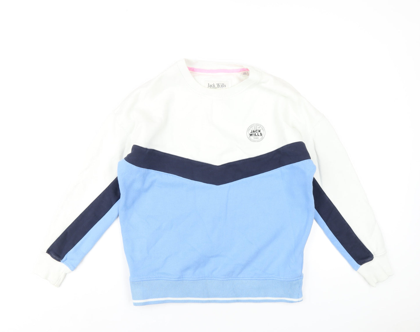 Womens UK Size 8 Jack Wills Blue Pullover Sweatshirt