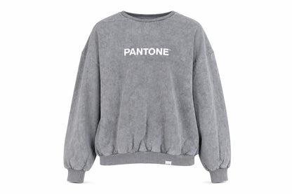 Pantone Womens Grey Cotton Pullover Sweatshirt Size 10 Pullover