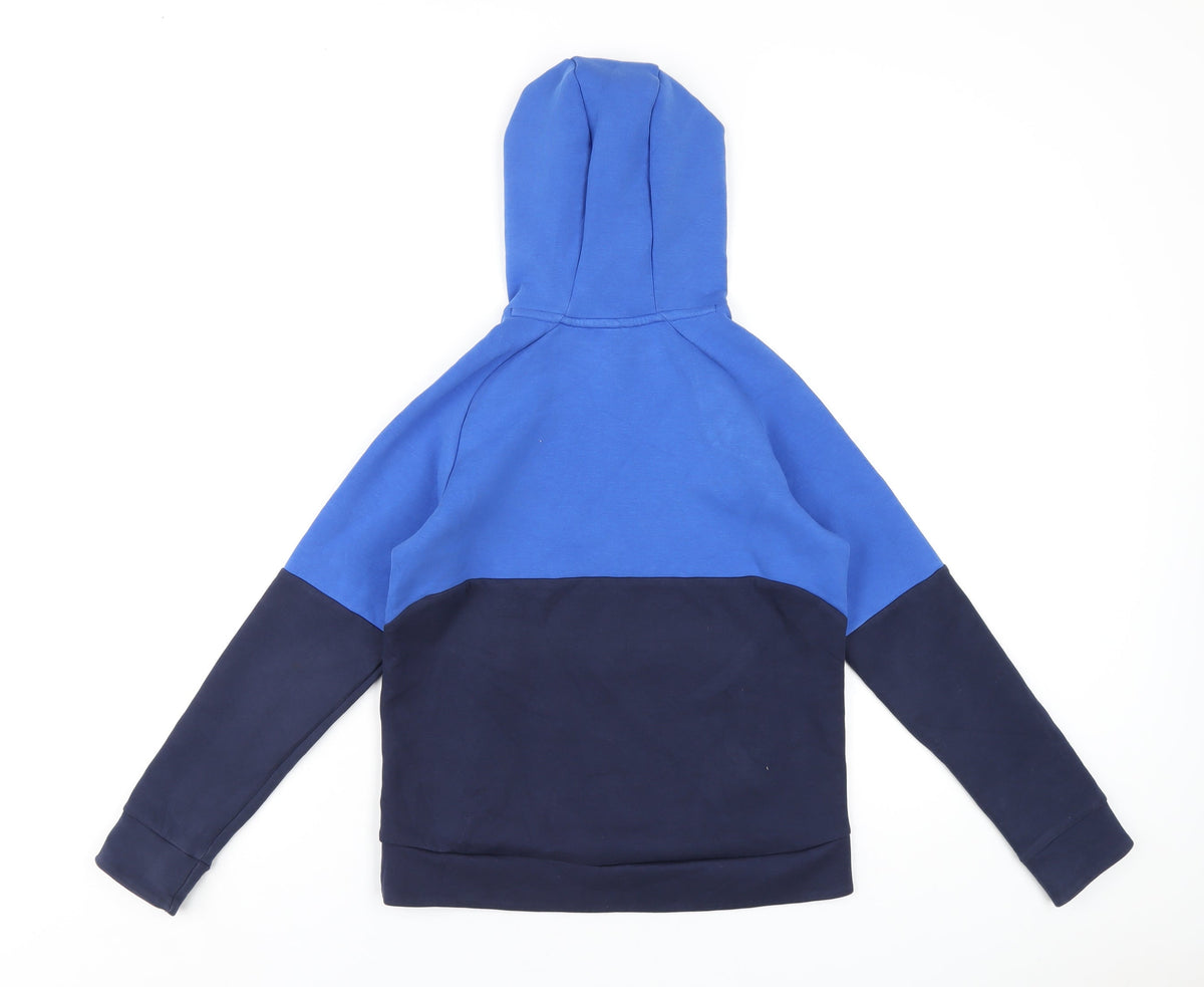 Decathlon Boys Blue Polyester Pullover Hoodie Size 12-13 Years Pullover