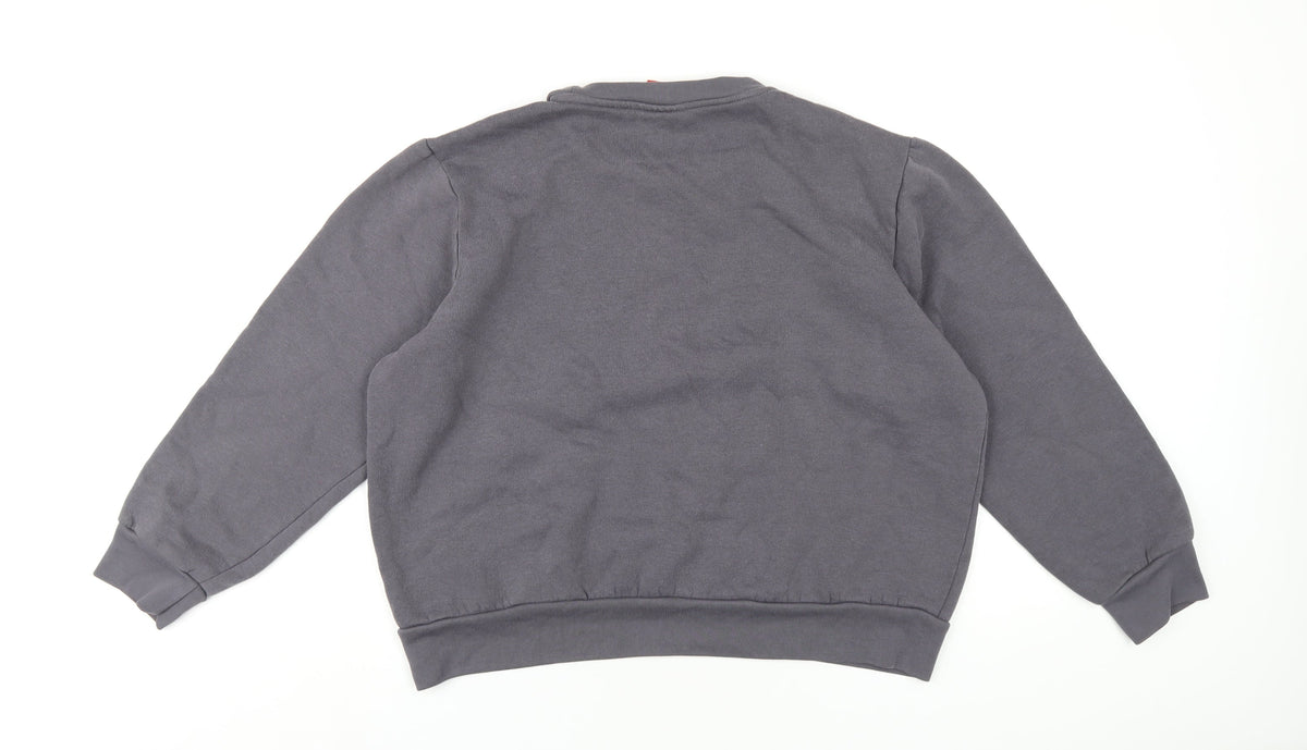 Slazenger Womens Grey Polyester Pullover Sweatshirt Size L Pullover
