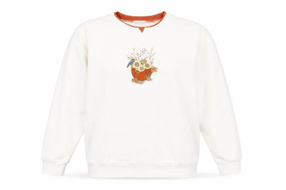 Hasting & Smith Womens White Cotton Pullover Sweatshirt Size M Pullover