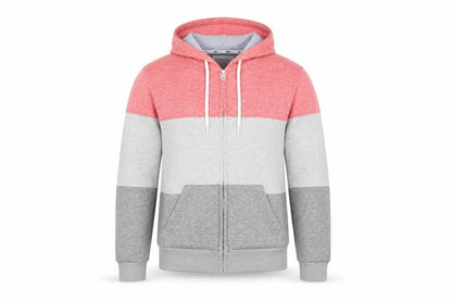 Code Mens Grey Cotton Full Zip Hoodie Size L