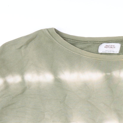 Womens UK Size M Pull&Bear Green Pullover Sweatshirt