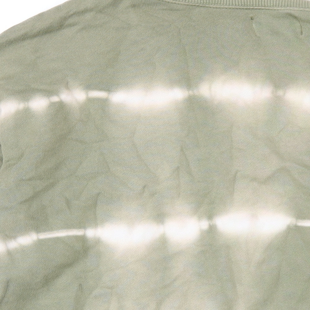 Womens UK Size M Pull&Bear Green Pullover Sweatshirt