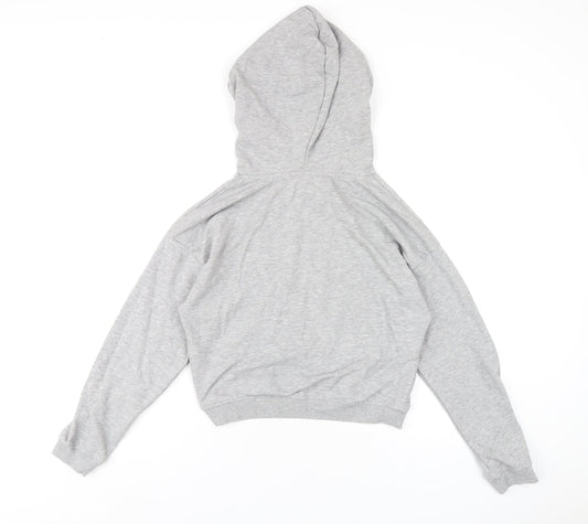 Brave Soul Womens Grey Cotton Pullover Hoodie Size S Pullover