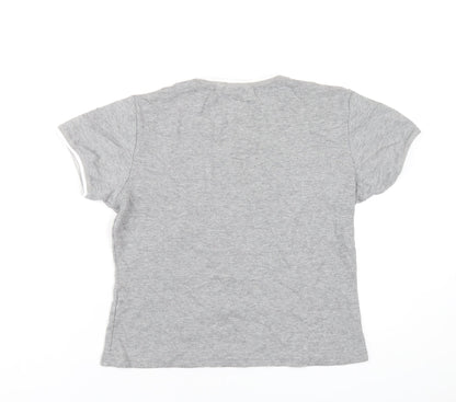 Womens UK Size 16 LA Gear Grey Basic T-Shirt