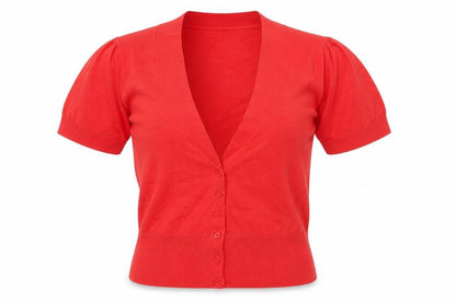 Womens UK Size 12 Monsoon Red Cardigan Jumper