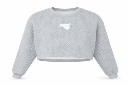 Couture Club Womens Grey Cotton Pullover Sweatshirt Size S Pullover