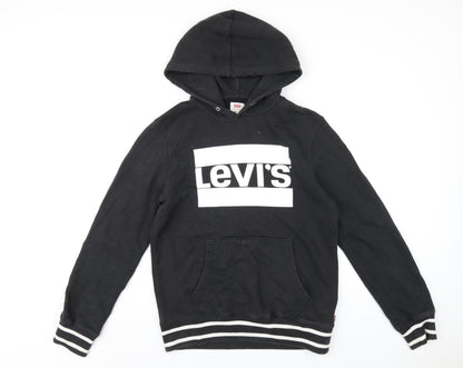 Mens UK Size S Levi's Black Pullover Hoodie