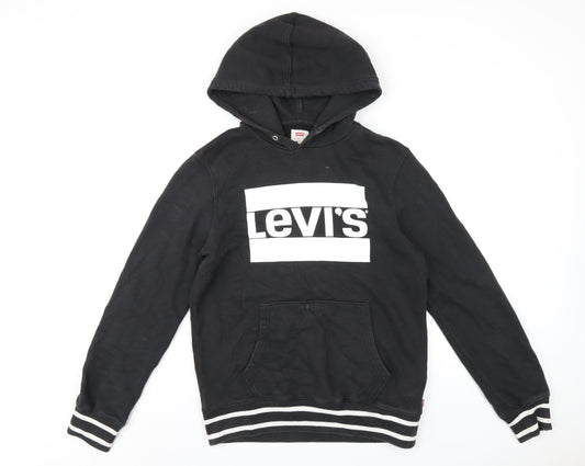 Mens UK Size S Levi's Black Pullover Hoodie