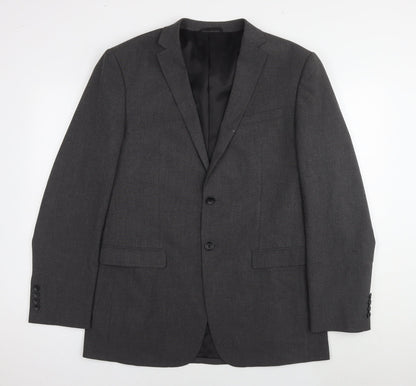 Mens UK Size 42 Burton Regular Grey Suit Jacket