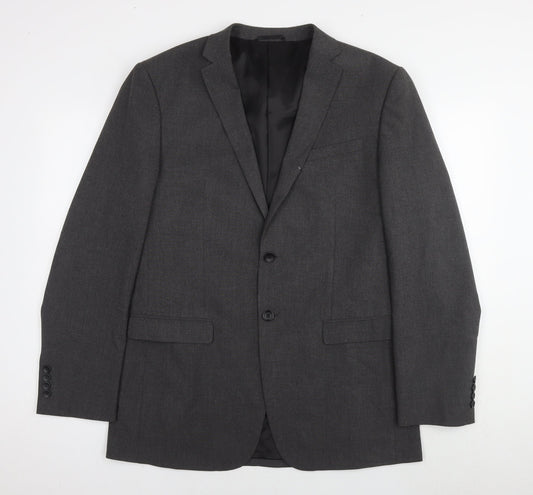 Mens UK Size 42 Burton Regular Grey Suit Jacket
