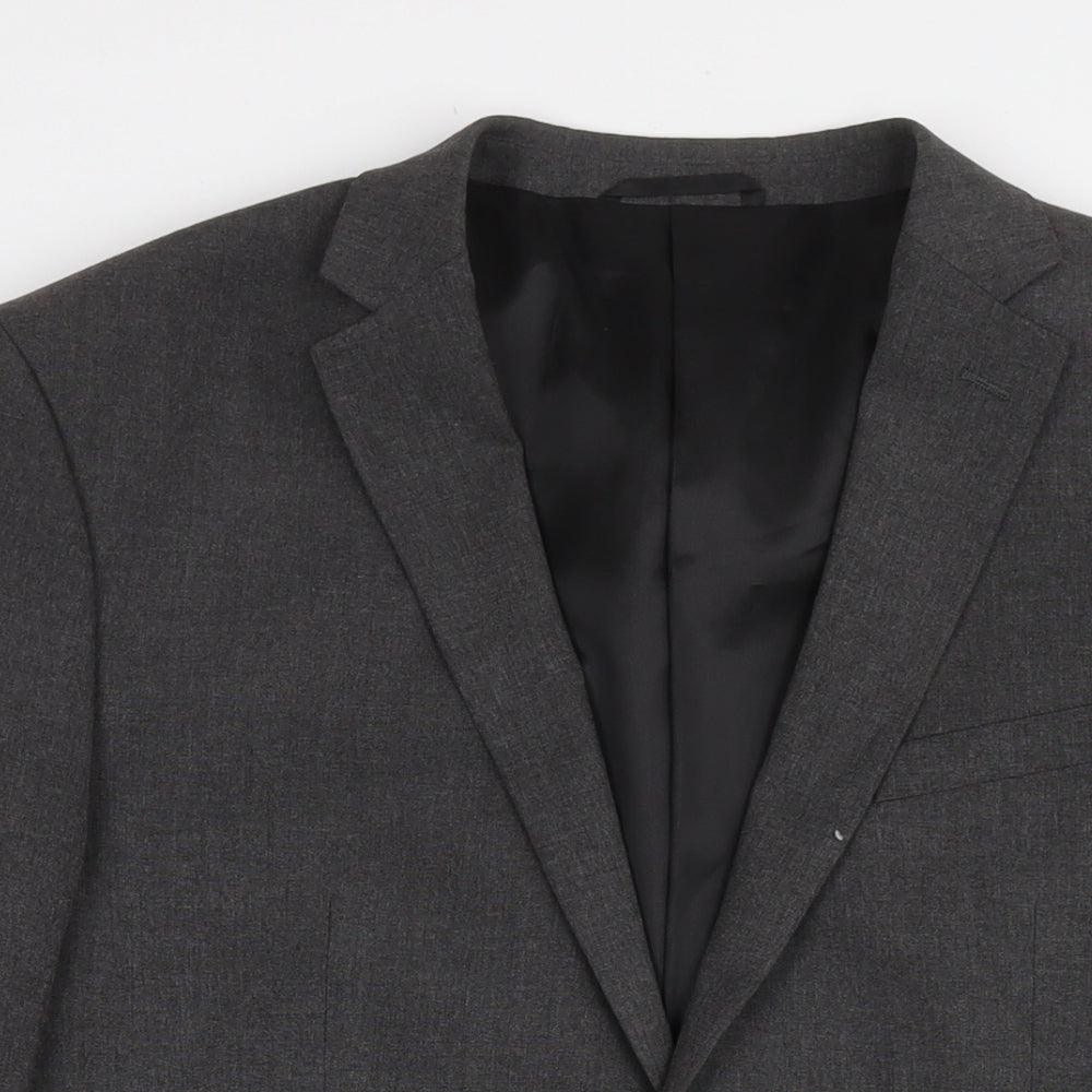 Mens UK Size 42 Burton Regular Grey Suit Jacket