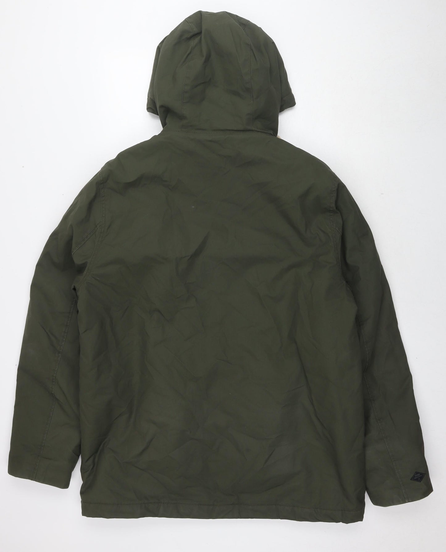 Mens UK Size L Divided by H&M Green Parka Coat