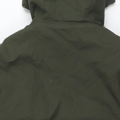 Mens UK Size L Divided by H&M Green Parka Coat