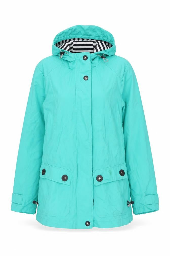 Womens UK Size 10 Marks and Spencer Blue Rain Coat